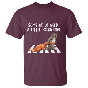 Punch Mokey Meme T Shirt Some Of Us Need a Little Extra Love TS14 Maroon Print Your Wear