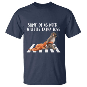 Punch Mokey Meme T Shirt Some Of Us Need a Little Extra Love TS14 Navy Print Your Wear