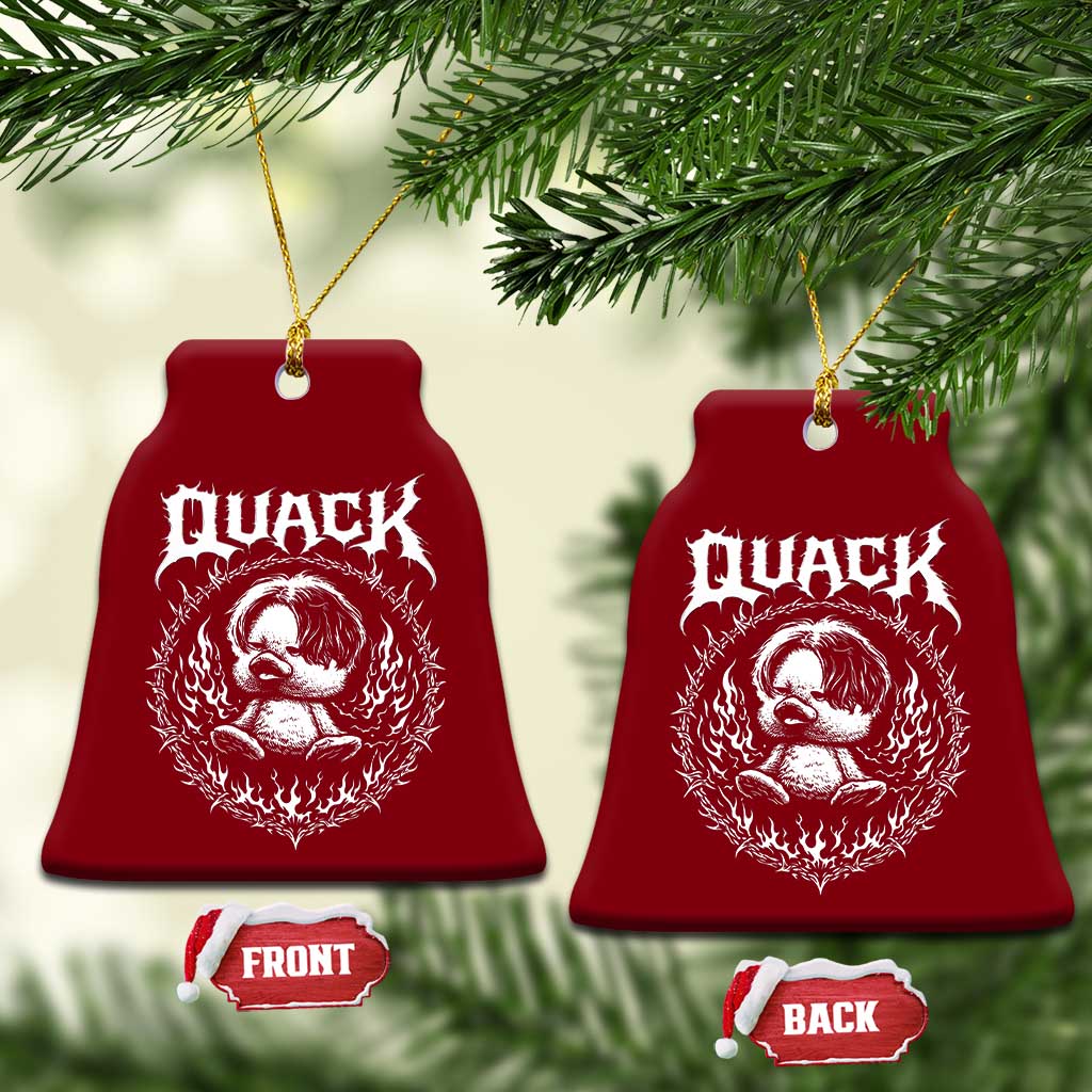 Funny Duck Metal Concert Ceramic Ornament Rock Music Quack Meme TS14 Print Your Wear