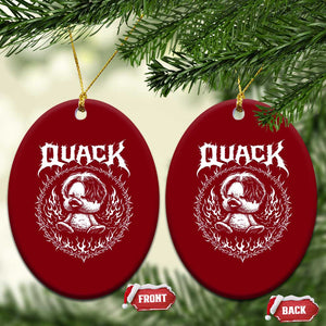Funny Duck Metal Concert Ceramic Ornament Rock Music Quack Meme TS14 Print Your Wear