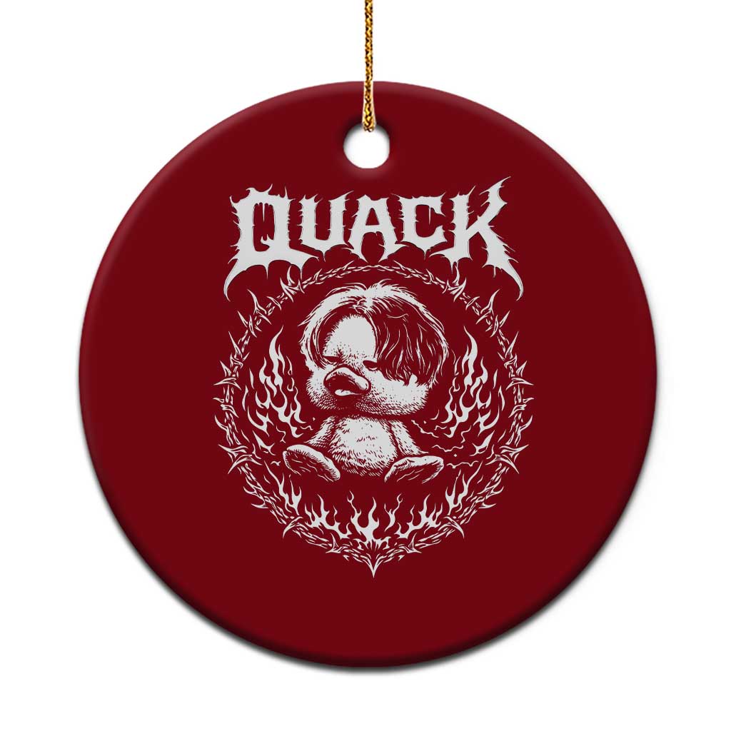 Funny Duck Metal Concert Ceramic Ornament Rock Music Quack Meme TS14 1pc Red Print Your Wear
