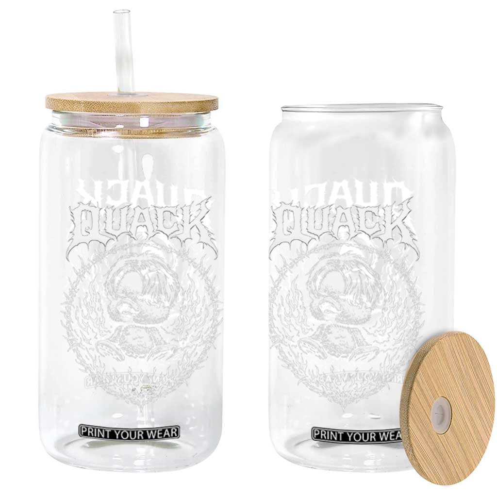 Funny Duck Metal Concert Glass Can Rock Music Quack Meme TS14 Print Your Wear