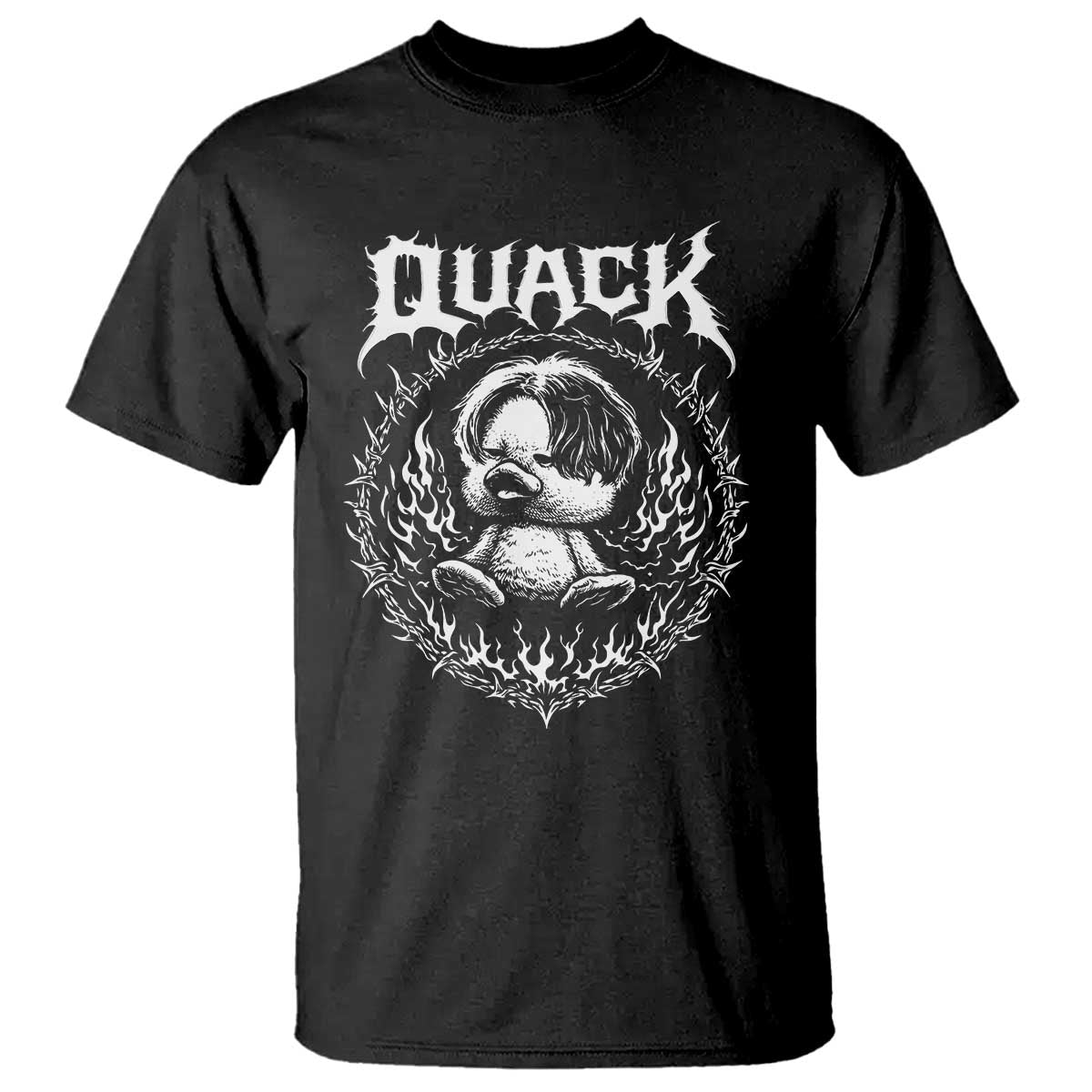 Funny Duck Metal Concert T Shirt Rock Music Quack Meme TS14 Black Print Your Wear