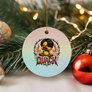 Funny Duck Metal Concert Ceramic Ornament Rock Band Quack Meme TS14 1pc Pastel Print Your Wear