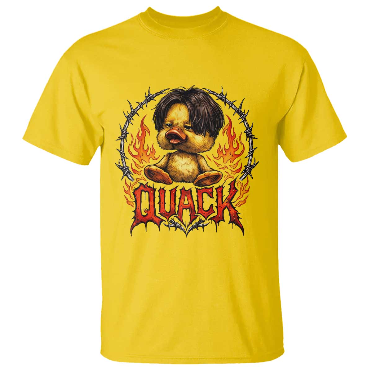 Funny Duck Metal Concert T Shirt Rock Band Quack Meme TS14 Daisy Print Your Wear
