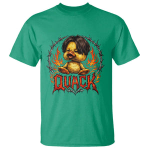 Funny Duck Metal Concert T Shirt Rock Band Quack Meme TS14 Irish Green Print Your Wear