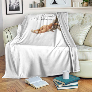 Punch Mokey Throw Blanket Viral Trend Baby Monkey Meme TS14 Print Your Wear