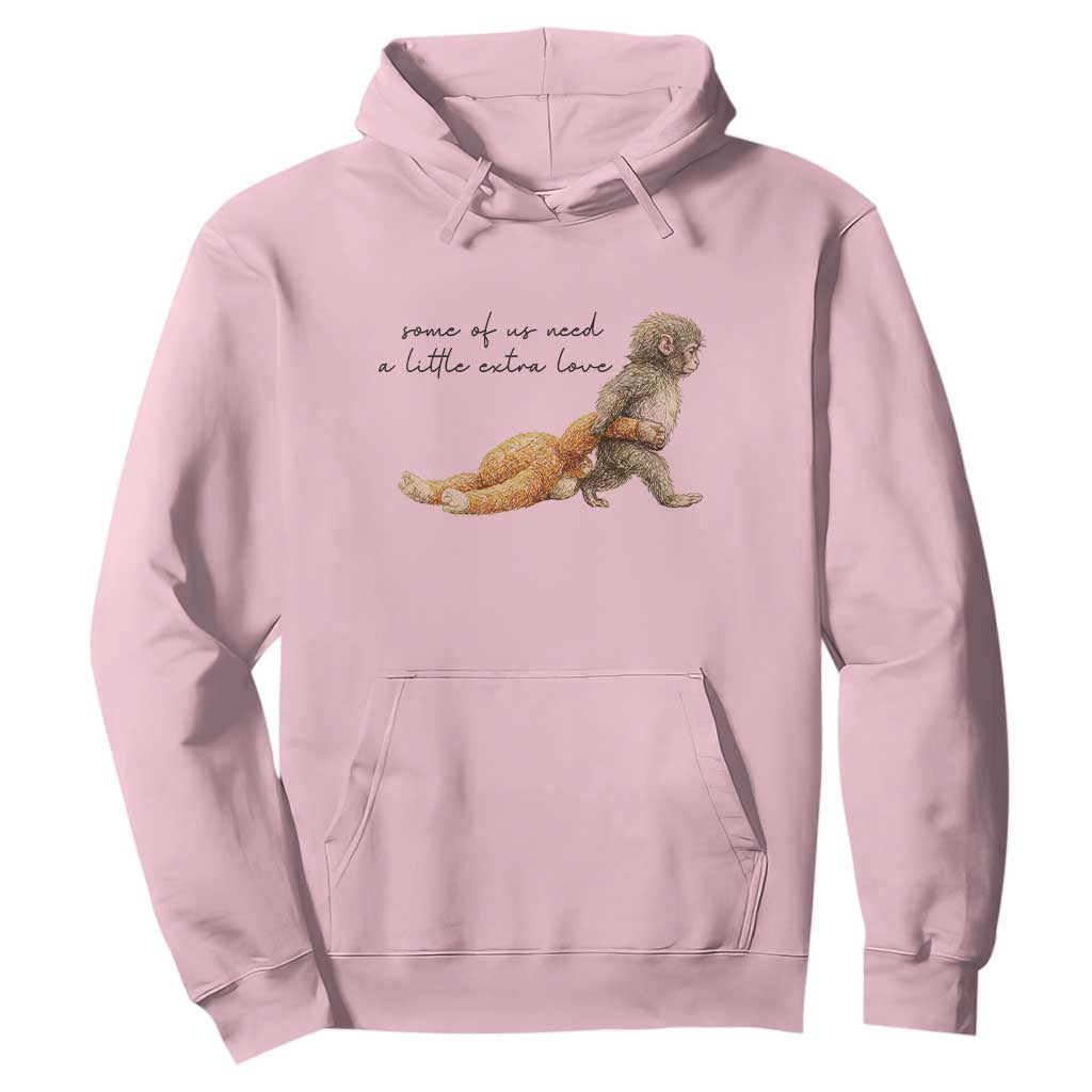 Punch Mokey Hoodie Viral Trend Baby Monkey Meme TS14 Light Pink Print Your Wear