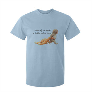 Punch Mokey T Shirt For Kid Viral Trend Baby Monkey Meme TS14 Light Blue Print Your Wear