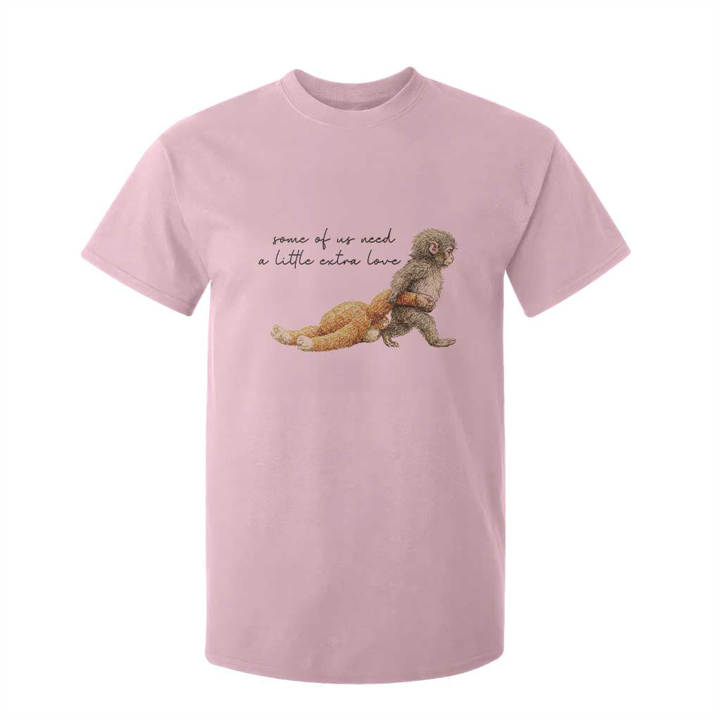 Punch Mokey T Shirt For Kid Viral Trend Baby Monkey Meme TS14 Light Pink Print Your Wear