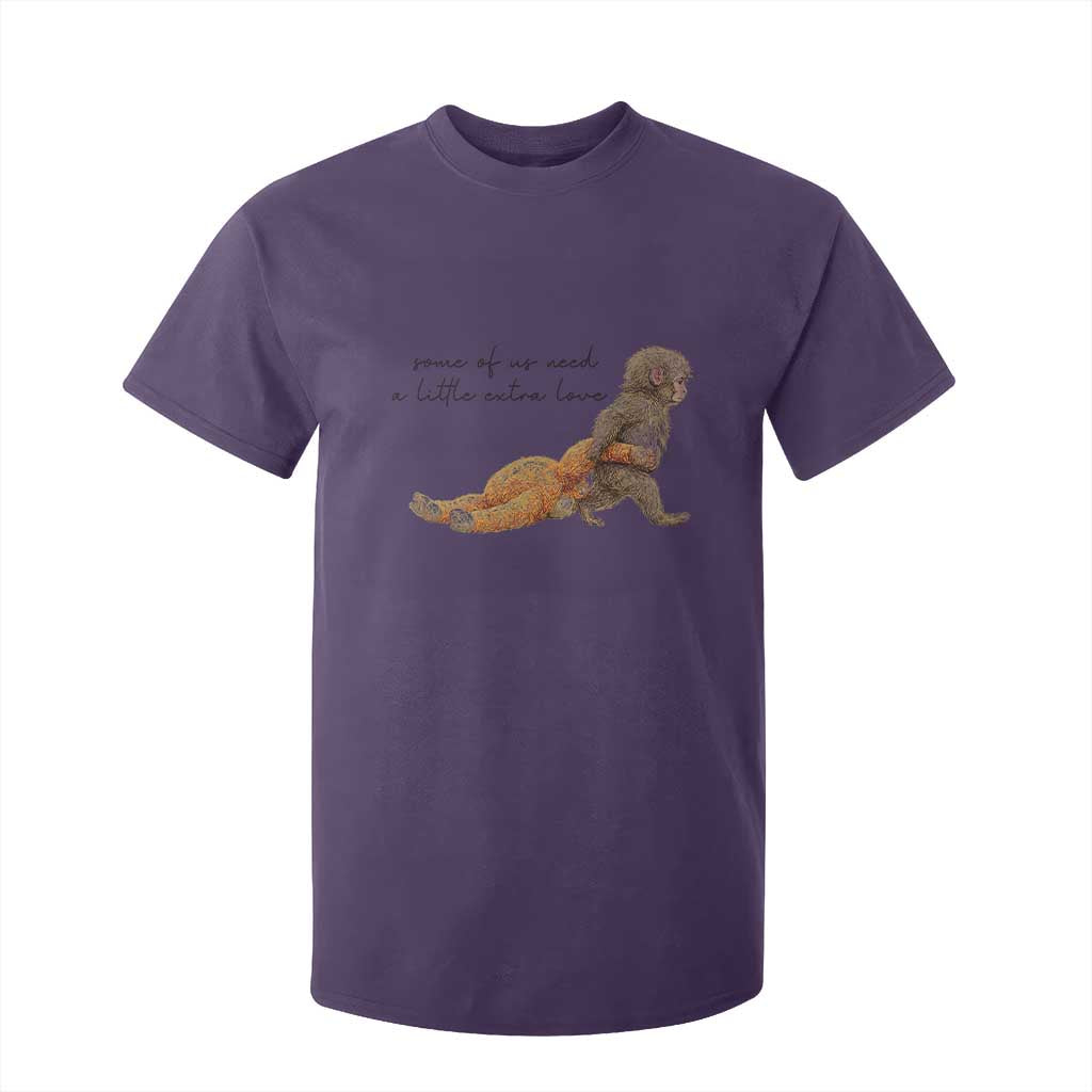 Punch Mokey T Shirt For Kid Viral Trend Baby Monkey Meme TS14 Purple Print Your Wear