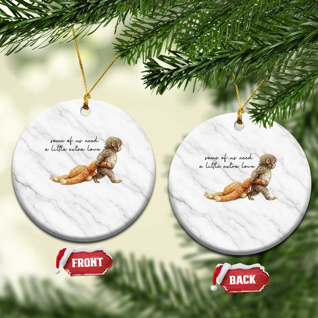 Punch Mokey Ceramic Ornament Viral Trend Baby Monkey Meme TS14 1pc White Marble Print Your Wear