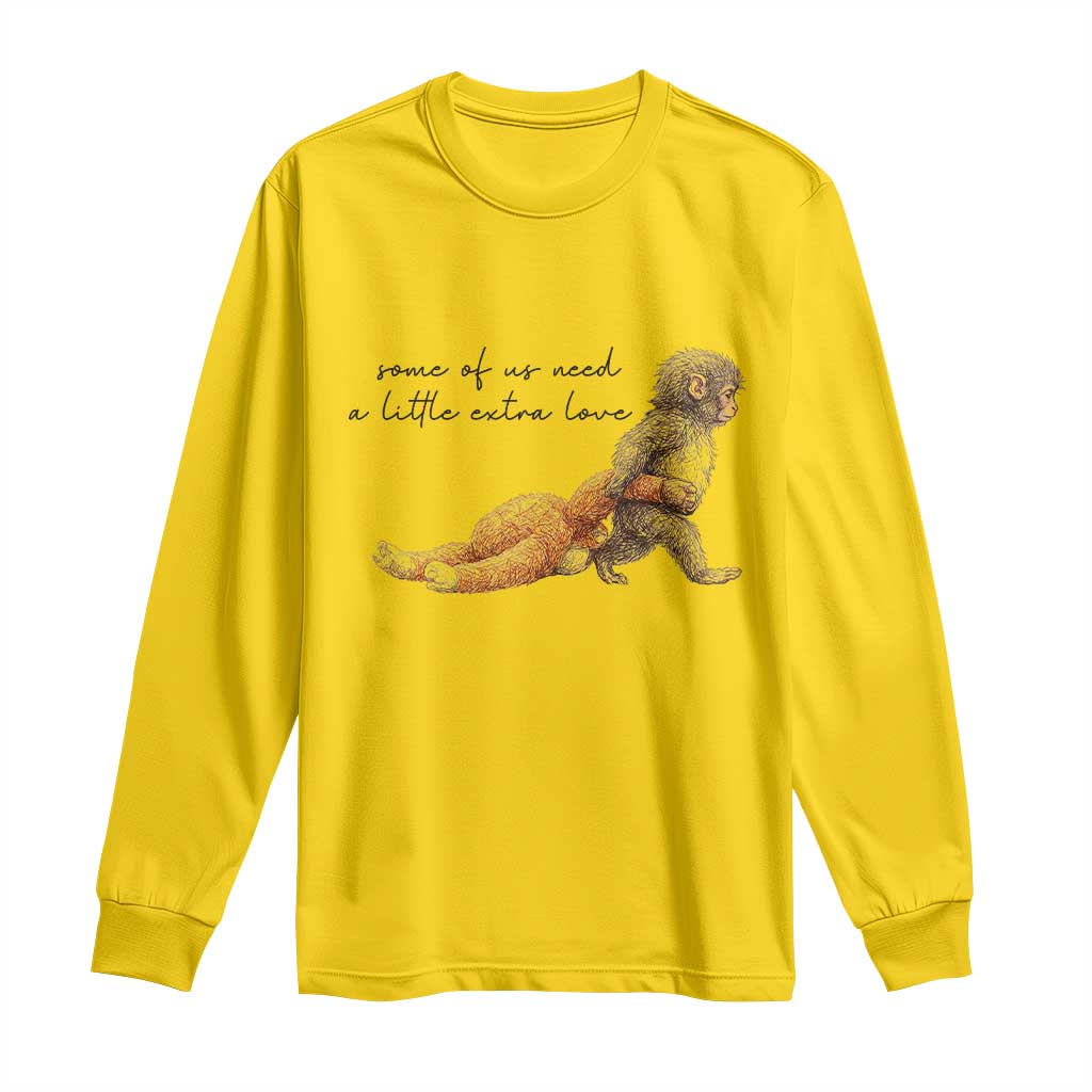 Punch Mokey Long Sleeve Shirt Viral Trend Baby Monkey Meme TS14 Daisy Print Your Wear