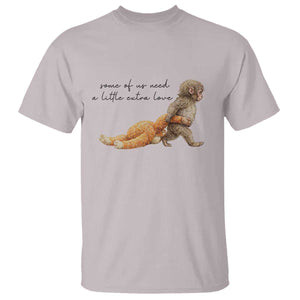 Punch Mokey T Shirt Viral Trend Baby Monkey Meme TS14 Ice Gray Print Your Wear