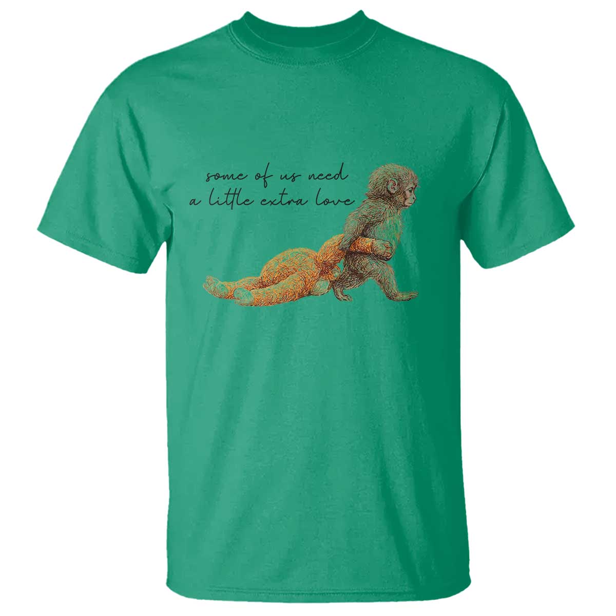 Punch Mokey T Shirt Viral Trend Baby Monkey Meme TS14 Irish Green Print Your Wear