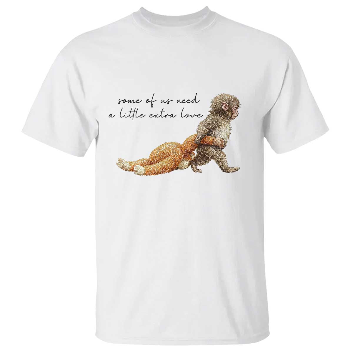 Punch Mokey T Shirt Viral Trend Baby Monkey Meme TS14 White Print Your Wear