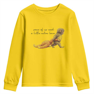 Punch Mokey Youth Sweatshirt Viral Trend Baby Monkey Meme TS14 Daisy Print Your Wear