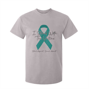 Sexual Assault Awareness T Shirt For Kid I Stand With The Victims TS14 Ice Gray Print Your Wear