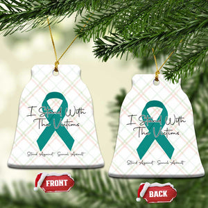 Sexual Assault Awareness Ceramic Ornament I Stand With The Victims TS14 Print Your Wear