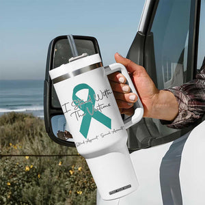 Sexual Assault Awareness Tumbler With Handle I Stand With The Victims TS14 Print Your Wear