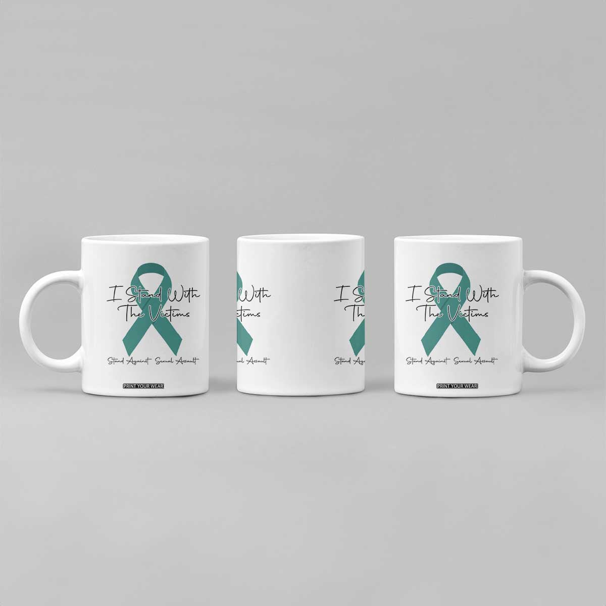 Sexual Assault Awareness Coffee Mug I Stand With The Victims TS14 Print Your Wear