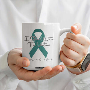 Sexual Assault Awareness Coffee Mug I Stand With The Victims TS14 Print Your Wear