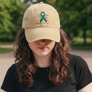 Sexual Assault Awareness Washed Cotton Baseball Cap I Stand With The Victims TS14 Print Your Wear