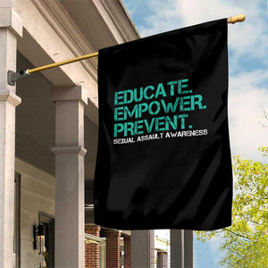Sexual Assault Awareness Garden Flag Educate Empower Prevent TS14 Print Your Wear
