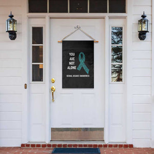 Sexual Assault Awareness Garden Flag You Are Not Alone TS14 Print Your Wear