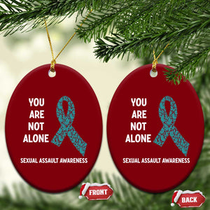 Sexual Assault Awareness Ceramic Ornament You Are Not Alone TS14 Print Your Wear