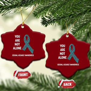 Sexual Assault Awareness Ceramic Ornament You Are Not Alone TS14 Print Your Wear