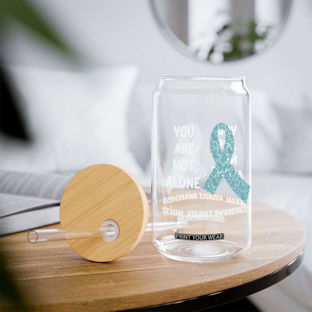 Sexual Assault Awareness Glass Can You Are Not Alone TS14 Print Your Wear