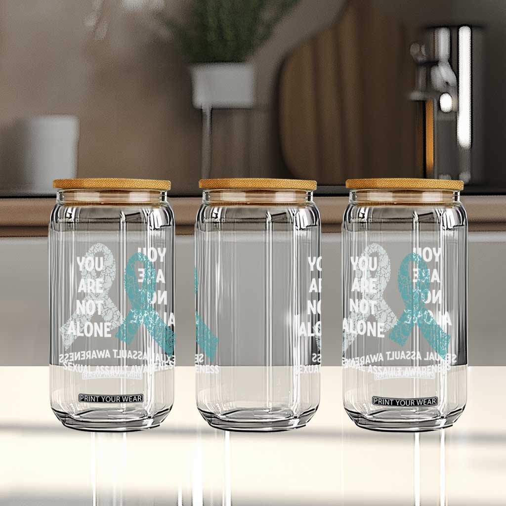 Sexual Assault Awareness Glass Can You Are Not Alone TS14 Print Your Wear