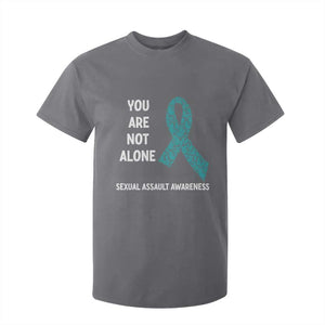Sexual Assault Awareness T Shirt For Kid You Are Not Alone TS14 Charcoal Print Your Wear