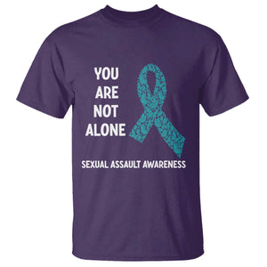 Sexual Assault Awareness T Shirt You Are Not Alone TS14 Purple Print Your Wear