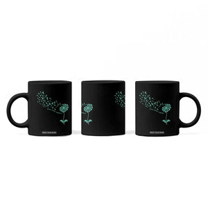 Sexual Assault Awareness Coffee Mug Teal Dandelion Ribbons TS14 Print Your Wear
