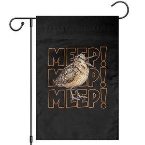 Woodcock Meep Garden Flag Funny Nature Lover TS14 Black Print Your Wear