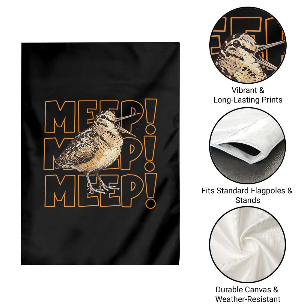 Woodcock Meep Garden Flag Funny Nature Lover TS14 Print Your Wear