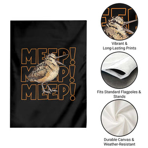Woodcock Meep Garden Flag Funny Nature Lover TS14 Print Your Wear