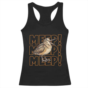 Woodcock Meep Racerback Tank Top Funny Nature Lover TS14 Black Print Your Wear