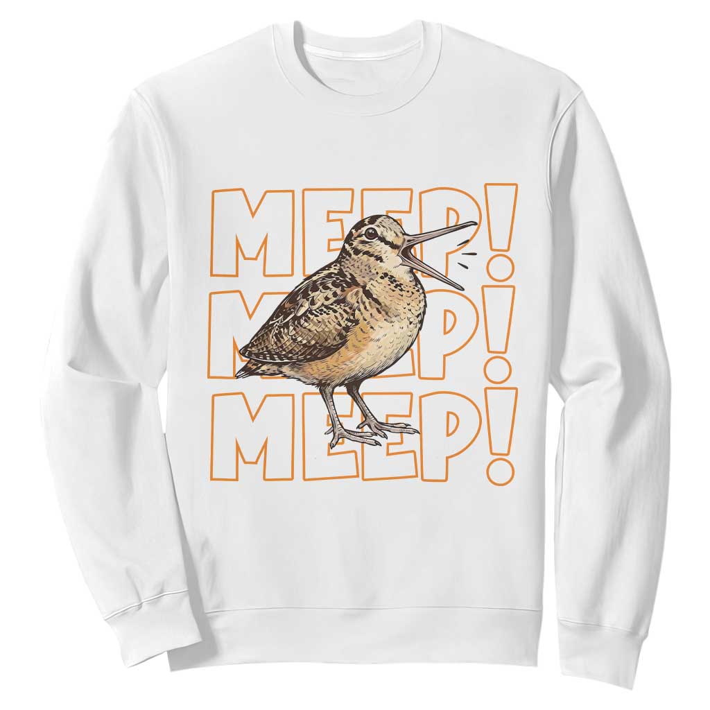 Woodcock Meep Sweatshirt Funny Nature Lover TS14 White Print Your Wear