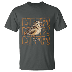 Woodcock Meep T Shirt Funny Nature Lover TS14 Dark Heather Print Your Wear