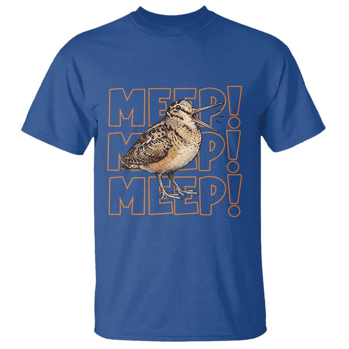 Woodcock Meep T Shirt Funny Nature Lover TS14 Royal Blue Print Your Wear