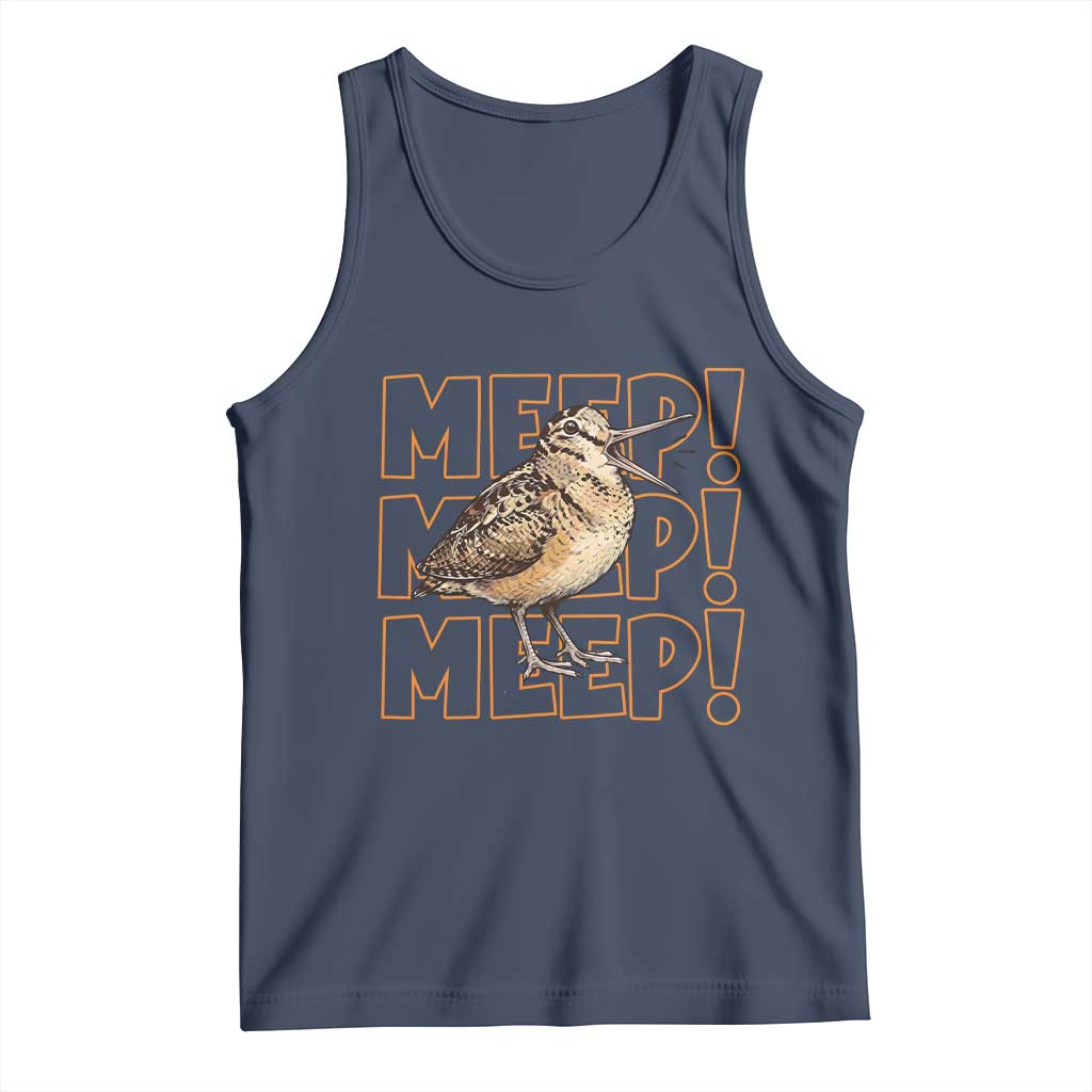 Woodcock Meep Tank Top Funny Nature Lover TS14 Navy Print Your Wear