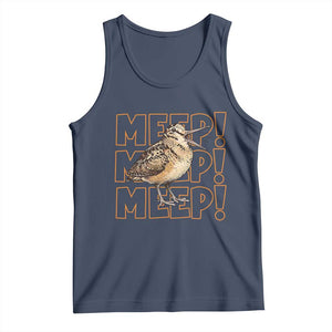 Woodcock Meep Tank Top Funny Nature Lover TS14 Navy Print Your Wear