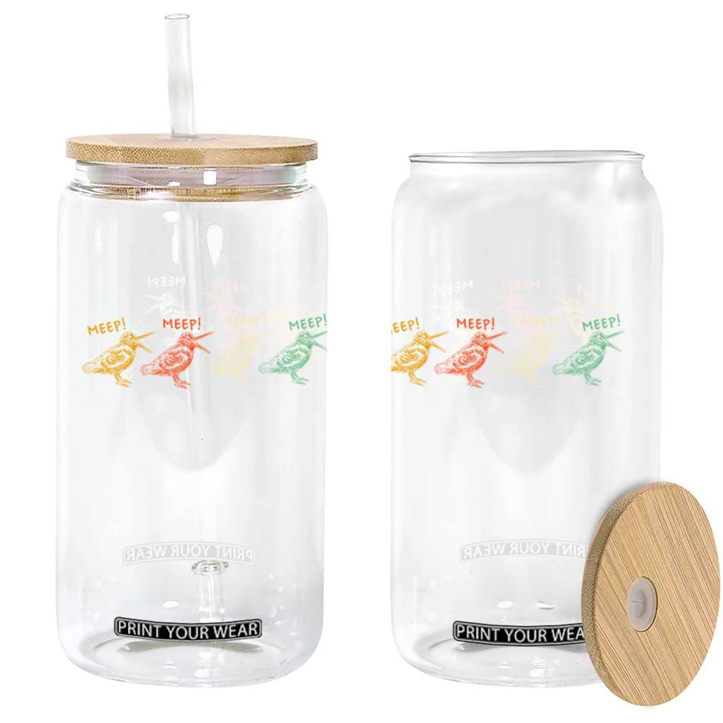 Meep Woodcock Glass Can Retro Timberdoodle Wildlife TS14 Print Your Wear