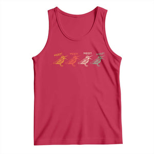 Meep Woodcock Tank Top Retro Timberdoodle Wildlife TS14 Red Print Your Wear