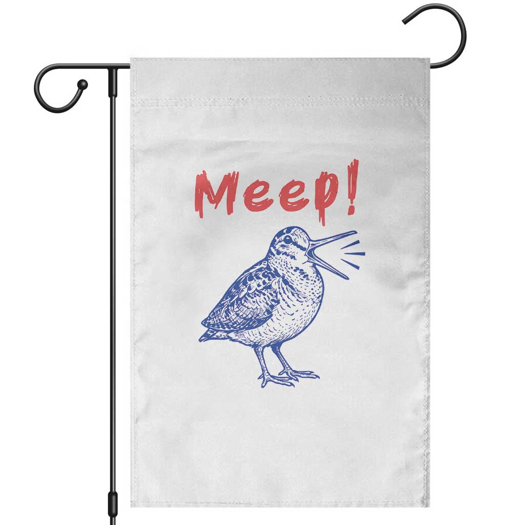 Meep Woodcock Garden Flag Cute Bird Meme TS14 White Print Your Wear