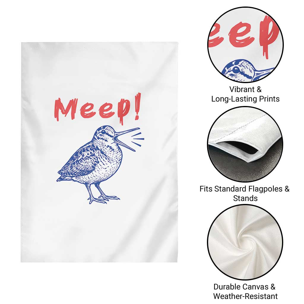 Meep Woodcock Garden Flag Cute Bird Meme TS14 Print Your Wear