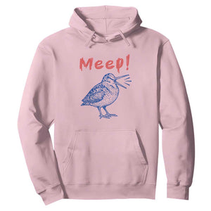 Meep Woodcock Hoodie Cute Bird Meme TS14 Light Pink Print Your Wear